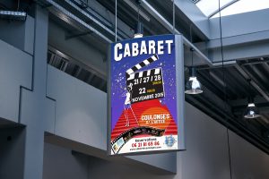 Affiche du cabaret 2015 de Coulonges thème Cinéma